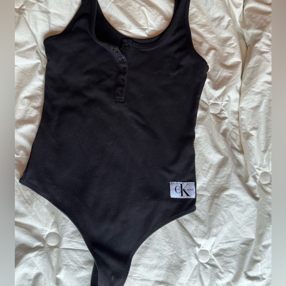 Black Calvin Klein bodysuit